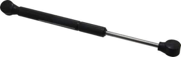 Made in USA - 0.24" Rod Diam, 0.59" Tube Diam, 50 Lb Capacity, Hydraulic Dampers - Compression, 10.02" Extended Length, 3" Stroke Length, Plastic Ball Socket, Chrome-Plated Piston - Exact Tool & Supply