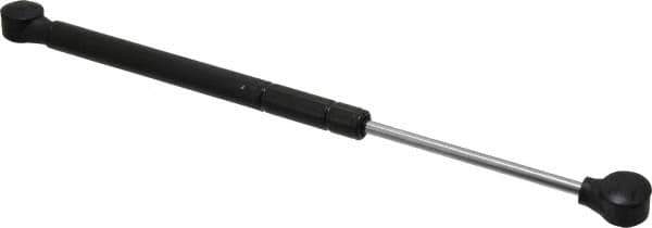 Made in USA - 0.24" Rod Diam, 0.59" Tube Diam, 50 Lb Capacity, Hydraulic Dampers - Compression, 12.5" Extended Length, 4" Stroke Length, Plastic Ball Socket, Chrome-Plated Piston - Exact Tool & Supply