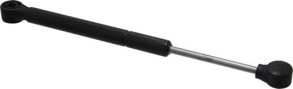 Made in USA - 0.32" Rod Diam, 0.87" Tube Diam, 100 Lb Capacity, Hydraulic Dampers - Extension, 12.24" Extended Length, 4" Stroke Length, Plastic Ball Socket, Chrome-Plated Piston - Exact Tool & Supply