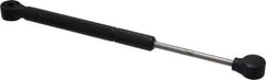 Made in USA - 0.32" Rod Diam, 0.87" Tube Diam, 100 Lb Capacity, Hydraulic Dampers - Extension, 12.24" Extended Length, 4" Stroke Length, Plastic Ball Socket, Chrome-Plated Piston - Exact Tool & Supply