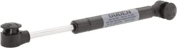 Made in USA - 0.24" Rod Diam, 0.59" Tube Diam, 50 Lb Capacity, Hydraulic Dampers - Extension, 7.89" Extended Length, 2" Stroke Length, Plastic Ball Socket, Chrome-Plated Piston - Exact Tool & Supply