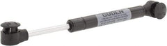 Made in USA - 0.24" Rod Diam, 0.59" Tube Diam, 50 Lb Capacity, Hydraulic Dampers - Extension, 7.89" Extended Length, 2" Stroke Length, Plastic Ball Socket, Chrome-Plated Piston - Exact Tool & Supply