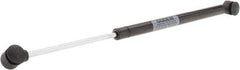 Made in USA - 0.24" Rod Diam, 0.59" Tube Diam, 50 Lb Capacity, Hydraulic Dampers - Extension, 15.02" Extended Length, 5" Stroke Length, Plastic Ball Socket, Chrome-Plated Piston - Exact Tool & Supply
