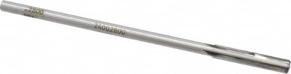 Made in USA - 0.28" Carbide-Tipped 8 Flute Chucking Reamer - Exact Tool & Supply