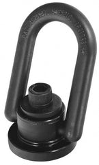 American Drill Bushing - 24,000 Lbs. Load Capacity, 6.75 Inch Wide x 9-1/2 Inch High, Extra Duty Weld Mount Hoist Ring - Exact Tool & Supply