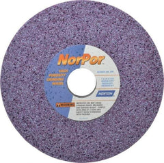 Norton - 7" Diam x 1-1/4" Hole x 1/2" Thick, H Hardness, 46 Grit Surface Grinding Wheel - Ceramic, Type 1, Coarse Grade, 3,600 Max RPM, Vitrified Bond, No Recess - Exact Tool & Supply