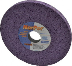 Norton - 7" Diam x 1-1/4" Hole x 1/2" Thick, H Hardness, 60 Grit Surface Grinding Wheel - Ceramic, Type 1, Medium Grade, 3,600 Max RPM, Vitrified Bond, No Recess - Exact Tool & Supply