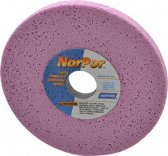 Norton - 7" Diam x 1-1/4" Hole x 1/2" Thick, H Hardness, 46 Grit Surface Grinding Wheel - Aluminum Oxide, Type 1, Coarse Grade, 3,600 Max RPM, Vitrified Bond, No Recess - Exact Tool & Supply