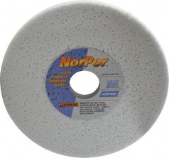 Norton - 7" Diam x 1-1/4" Hole x 1/2" Thick, H Hardness, 46 Grit Surface Grinding Wheel - Aluminum Oxide, Type 1, Coarse Grade, 3,600 Max RPM, Vitrified Bond, No Recess - Exact Tool & Supply