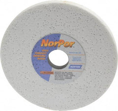 Norton - 7" Diam x 1-1/4" Hole x 1/2" Thick, H Hardness, 60 Grit Surface Grinding Wheel - Aluminum Oxide, Type 1, Medium Grade, 3,600 Max RPM, Vitrified Bond, No Recess - Exact Tool & Supply