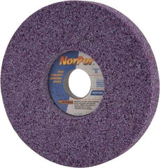 Norton - 7" Diam x 1-1/4" Hole x 1" Thick, H Hardness, 46 Grit Surface Grinding Wheel - Ceramic, Type 5, Coarse Grade, 3,600 Max RPM, Vitrified Bond, One-Side Recess - Exact Tool & Supply