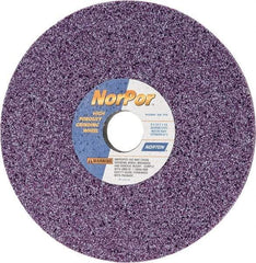 Norton - 8" Diam x 1-1/4" Hole x 1/2" Thick, G Hardness, 46 Grit Surface Grinding Wheel - Ceramic, Type 1, Coarse Grade, 3,600 Max RPM, Vitrified Bond, No Recess - Exact Tool & Supply
