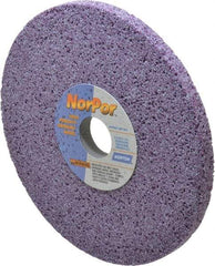 Norton - 8" Diam x 1-1/4" Hole x 1/2" Thick, H Hardness, 46 Grit Surface Grinding Wheel - Ceramic, Type 1, Coarse Grade, 3,600 Max RPM, Vitrified Bond, No Recess - Exact Tool & Supply