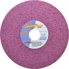 Norton - 8" Diam x 1-1/4" Hole x 1/2" Thick, H Hardness, 46 Grit Surface Grinding Wheel - Aluminum Oxide, Type 1, Coarse Grade, 3,600 Max RPM, Vitrified Bond, No Recess - Exact Tool & Supply