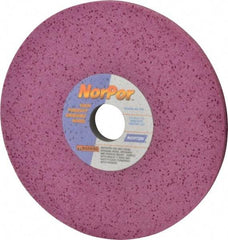 Norton - 8" Diam x 1-1/4" Hole x 1/2" Thick, H Hardness, 60 Grit Surface Grinding Wheel - Aluminum Oxide, Type 1, Medium Grade, 3,600 Max RPM, Vitrified Bond, No Recess - Exact Tool & Supply