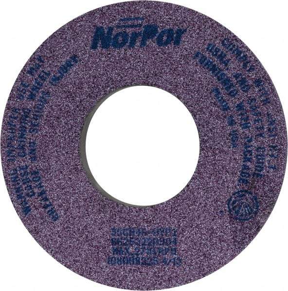Norton - 12" Diam x 5" Hole x 1-1/2" Thick, H Hardness, 46 Grit Surface Grinding Wheel - Ceramic, Type 5, Coarse Grade, 2,710 Max RPM, Vitrified Bond, One-Side Recess - Exact Tool & Supply