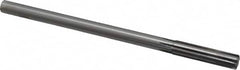 Made in USA - 0.475" Carbide-Tipped 6 Flute Chucking Reamer - Exact Tool & Supply