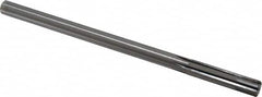 Made in USA - 0.476" Carbide-Tipped 6 Flute Chucking Reamer - Exact Tool & Supply
