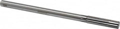 Made in USA - 0.482" Carbide-Tipped 6 Flute Chucking Reamer - Exact Tool & Supply
