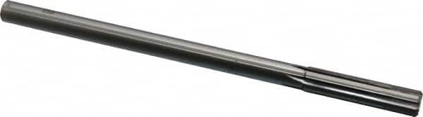 Made in USA - 0.488" Carbide-Tipped 6 Flute Chucking Reamer - Exact Tool & Supply