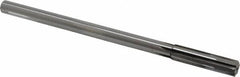 Made in USA - 0.493" Carbide-Tipped 6 Flute Chucking Reamer - Exact Tool & Supply