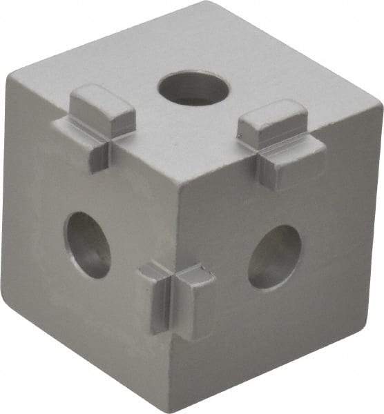 80/20 Inc. - Open Shelving Square Tri-Corner Connector - Aluminum, Use with Series 10 & Bolt Kit 3017 - Exact Tool & Supply