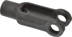 Gibraltar - 1/2-13 Thread, 1-1/8" Yoke Width, Carbon Steel, Tapped Yoke - 1/2" Hole Diam, 1-7/8" Hole Center to Neck, 15/16" Yoke Arm Height, 13/16" Neck Diam, 1-1/8" Neck Length, 3" OAL - Exact Tool & Supply