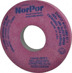 Norton - 14" Diam x 5" Hole x 2" Thick, H Hardness, 46 Grit Surface Grinding Wheel - Aluminum Oxide, Type 5, Coarse Grade, 2,320 Max RPM, Vitrified Bond, One-Side Recess - Exact Tool & Supply
