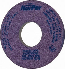 Norton - 14" Diam x 5" Hole x 1-1/2" Thick, G Hardness, 46 Grit Surface Grinding Wheel - Ceramic, Type 5, Coarse Grade, 2,320 Max RPM, Vitrified Bond, One-Side Recess - Exact Tool & Supply