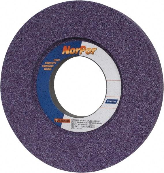 Norton - 14" Diam x 5" Hole x 1-1/2" Thick, H Hardness, 46 Grit Surface Grinding Wheel - Ceramic, Type 5, Coarse Grade, 2,320 Max RPM, Vitrified Bond, One-Side Recess - Exact Tool & Supply