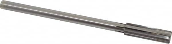 Made in USA - 0.591" Carbide-Tipped 6 Flute Chucking Reamer - Exact Tool & Supply