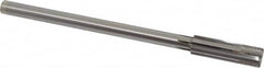 Made in USA - 0.591" Carbide-Tipped 6 Flute Chucking Reamer - Exact Tool & Supply