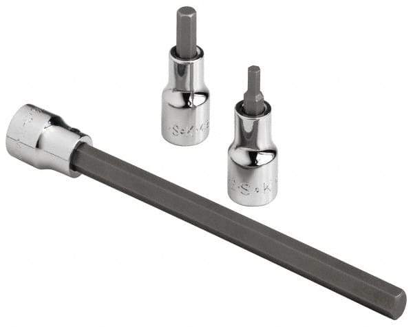 SK - 3/8" Drive, 9/64" Hex Bit Socket - 1-11/16" OAL - Exact Tool & Supply
