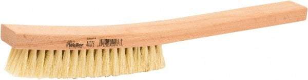 Weiler - 4 Rows x 18 Columns Tampico Plater Brush - 5-1/4" Brush Length, 13" OAL, 1" Trim Length, Wood Shoe Handle - Exact Tool & Supply
