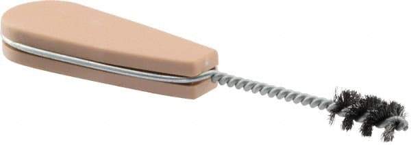 Weiler - 3/8" Diam Helical Tube Brush - 1" Brush Length, 6-1/2" OAL - Exact Tool & Supply