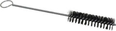 Weiler - 3" Long x 3/4" Diam Nylon Tube Brush - Single Spiral, 8-1/2" OAL, 0.012" Filament Diam, 1/8" Shank Diam - Exact Tool & Supply