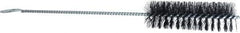 Weiler - 4" Long x 1-1/4" Diam Nylon Tube Brush - Single Spiral, 13" OAL, 0.014" Filament Diam, 5/32" Shank Diam - Exact Tool & Supply