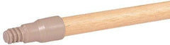 Weiler - 60 x 15/16" Wood Handle for Perma Sweep Floor Brushes - Threaded Connection, Tan - Exact Tool & Supply