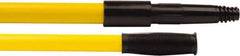 Weiler - 60 x 0.0833" Fiberglass Handle for Tapered or Threaded Holes - Threaded Connection, Yellow - Exact Tool & Supply