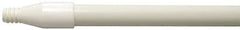 Weiler - 60 x 0.0833" Fiberglass Squeegee Handle - Threaded Connection, White - Exact Tool & Supply