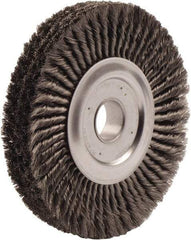 Weiler - 15" OD, 2" Arbor Hole, Knotted Steel Wheel Brush - 3/4" Face Width, 2" Trim Length, 0.016" Filament Diam, 5,000 RPM - Exact Tool & Supply