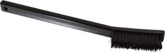 Weiler - 4 Rows x 15 Columns Nylon Scratch Brush - 6-1/2" OAL, 1/2" Trim Length, Plastic Toothbrush Handle - Exact Tool & Supply