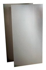 Triton - 48" Wide x 24" High Storage Peg Board - 2 Panels, Polypropylene, White - Exact Tool & Supply