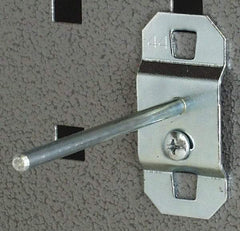 Triton - 3/16" Diam, 1-13/64" Long No Bend Single Rod Pegboard Hook - 1-3/4" Projection, Steel - Exact Tool & Supply