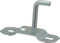 Triton - 3/16" Diam, 1" Long Single Angled End Pegboard Hook - 1-1/4" Projection, 90° Bend, 5/8" Bend Length, Steel - Exact Tool & Supply