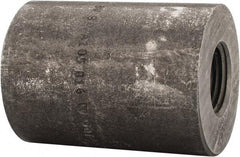 Made in USA - Size 1 x 1/2", Class 3,000, Forged Carbon Steel Black Pipe Reducing Coupling - 3,000 psi, Threaded End Connection - Exact Tool & Supply