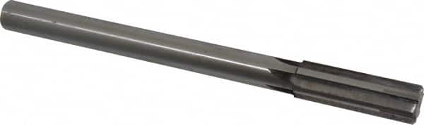 Made in USA - 0.874" Carbide-Tipped 6 Flute Chucking Reamer - Exact Tool & Supply