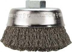 Milwaukee Tool - 6" Diam 5/8-11 Threaded Arbor Steel Fill Cup Brush - Exact Tool & Supply