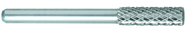 SN-53 -- 5mm x 6mm LOC x 6mm Shank x 50mm OAL Cylindrical Ball Nose Carbide Medium Tough Cut Burr - Exact Tool & Supply