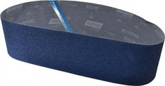 Norton - 4" Wide x 36" OAL, 40 Grit, Zirconia Alumina Abrasive Belt - Zirconia Alumina, Coarse, Coated, Y Weighted Cloth Backing, Series R821 - Exact Tool & Supply